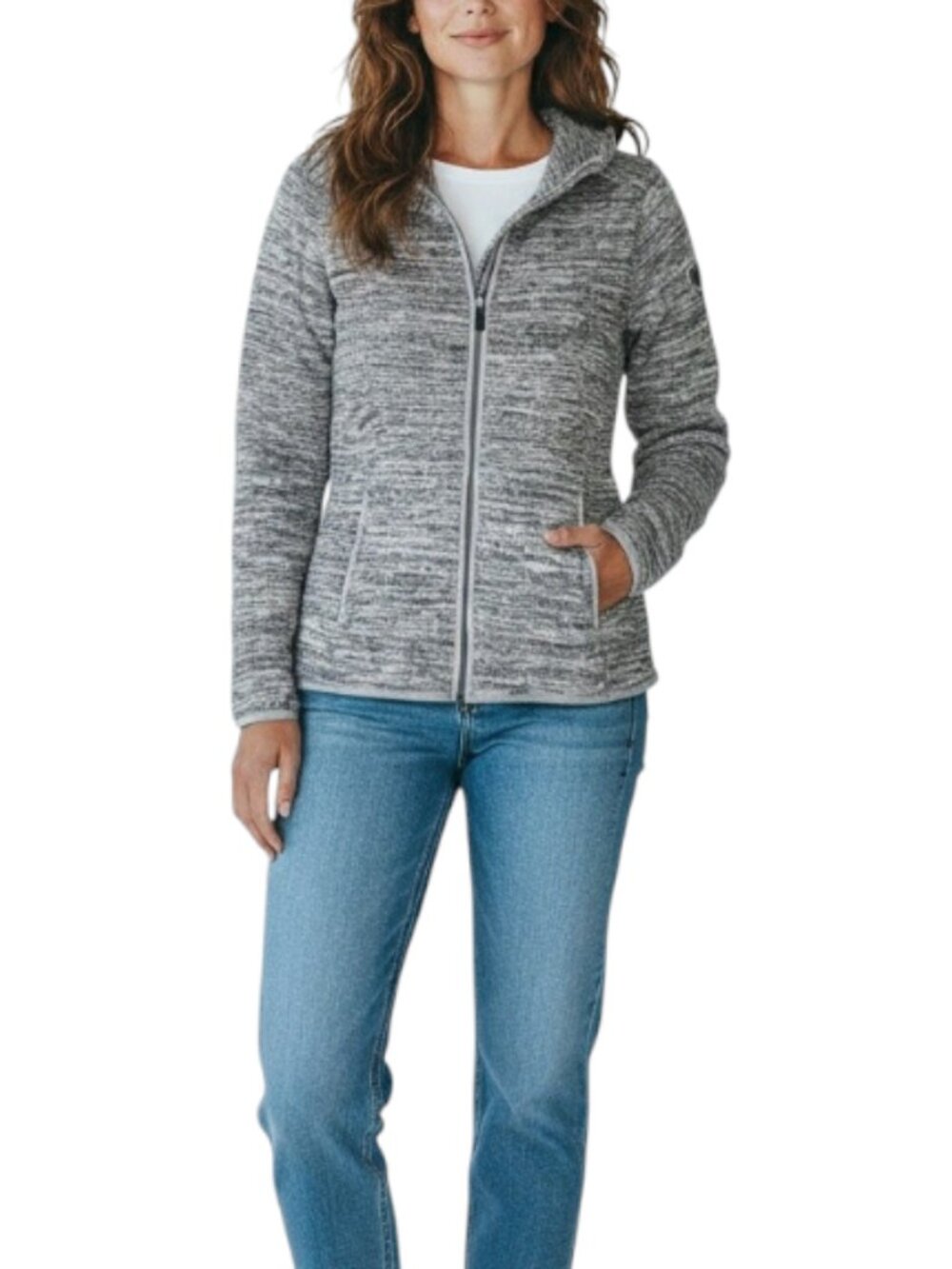 KUHL Ascendyr Full Zip Hoody Sz S Gray Fleece Cozy Outdoor Gorpcor Travel Grunge